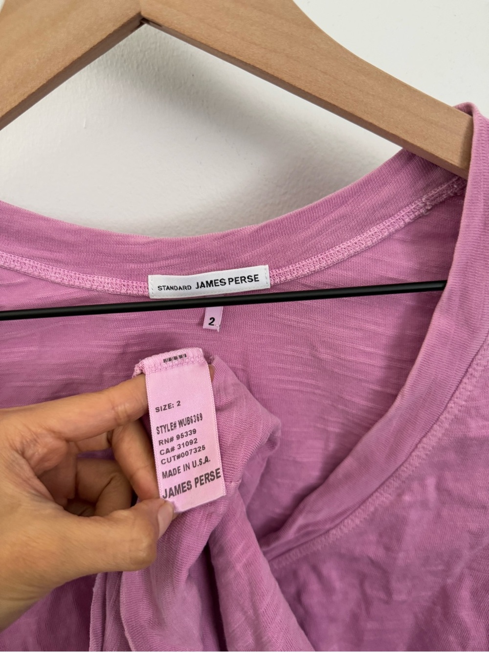 James Perse 2 Medium Pink Scoop Neck Dress Short Sleeve Cut Off Distressed - Picture 3 of 7